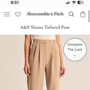 Abercrombie & Fitch Brown Sloane Tailored Pants SIZE 30 BRAND NEW NEVER WORN!